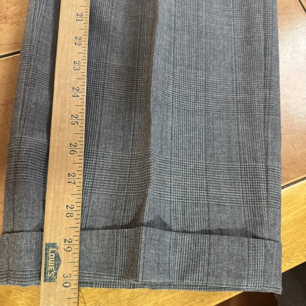 Vintage Lacrosse 2 Piece Suit Mens Sz 42L Pants 36 x 30 Gray Glen Plaid USA Made